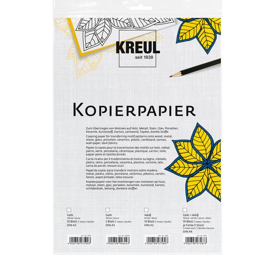 KREUL Durchschreibepapier, 10 Blatt