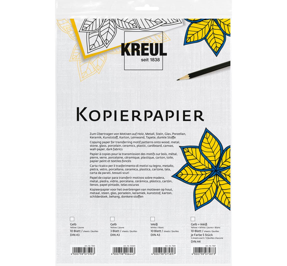 KREUL Durchschreibepapier, 10 Blatt
