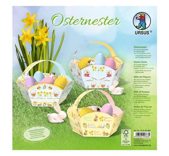 Easter baskets, 6 pieces