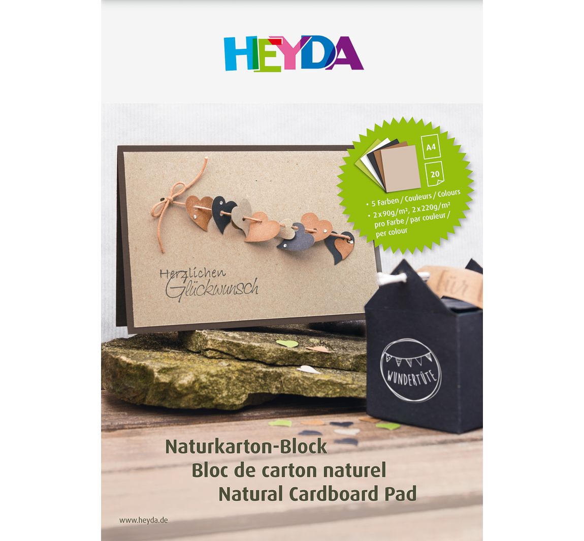 Naturkarton Block - DIN A4