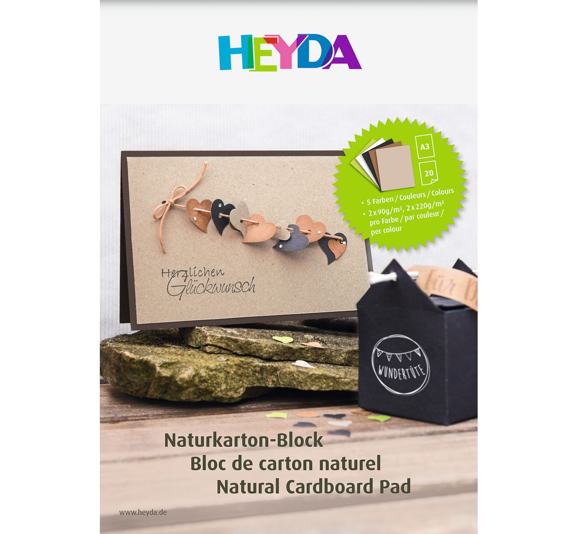 Naturkarton Block - DIN A3