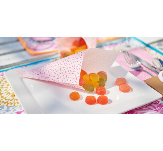 Spitztüten "Pastell Hot Foil", 15er-Set