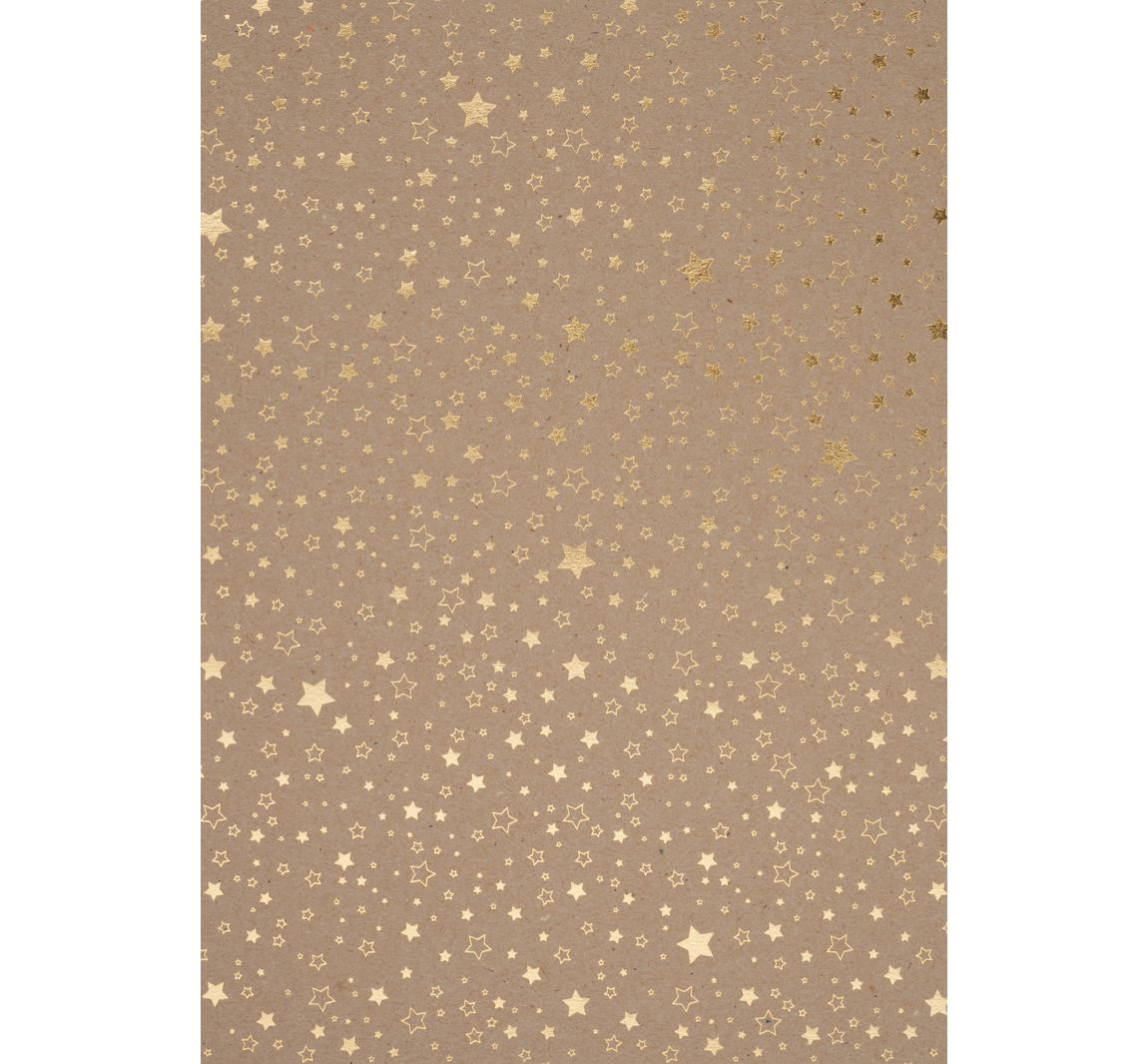 Naturkarton "Sterne" - Gold