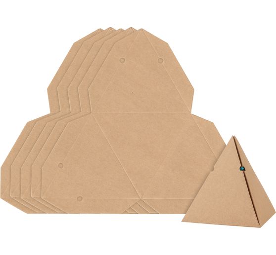 VBS Kraftkarton Geschenkbox "Pyramide"
