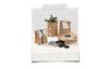 Paper bags with block bottom made of kraft paper, 15 pieces