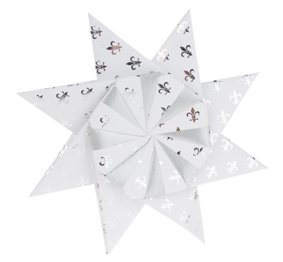 Faltpapier "Silver X-Mas"