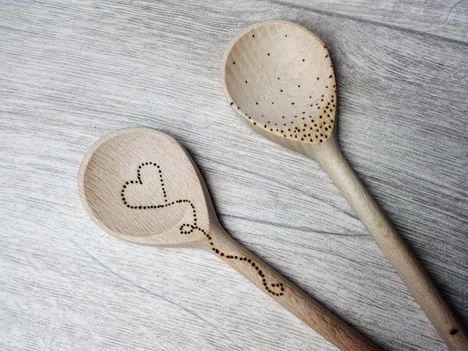 Brandmalerei 7 Brandmalerei auf Holzlöffel mit Motiv