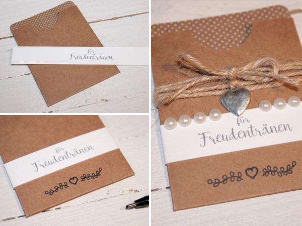 Hochzeitseinladung Anleitung Freudentränen