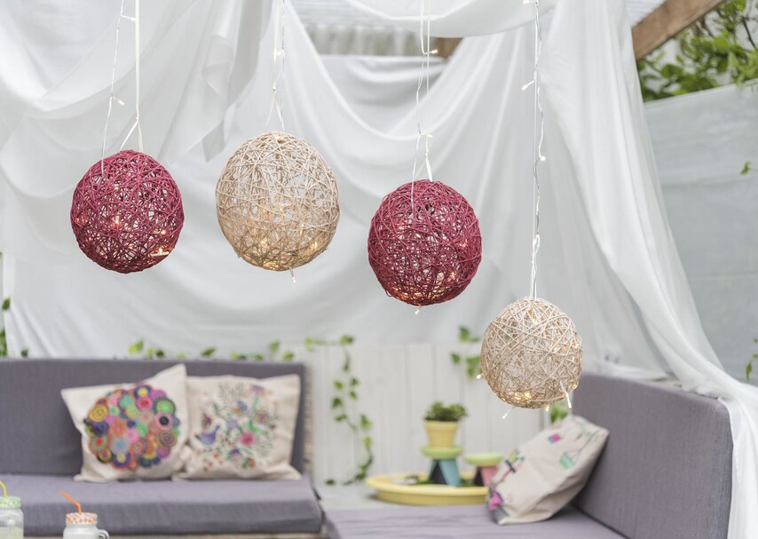 Garnkugeln Als Lampions Vbs Hobby Bastelshop