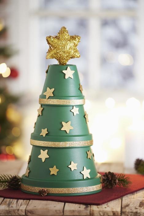 Weihnachtliches Basteln mit Tontöpfen - VBS Hobby