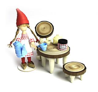 Quilling Wichtel Nisser Zwerg Karen-Marie Klip