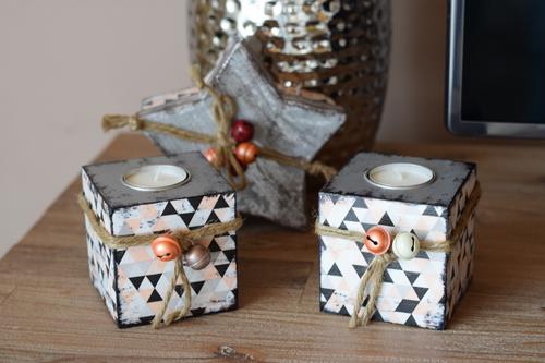 Anleitung für weihnachtliche Decopatch Ideen 