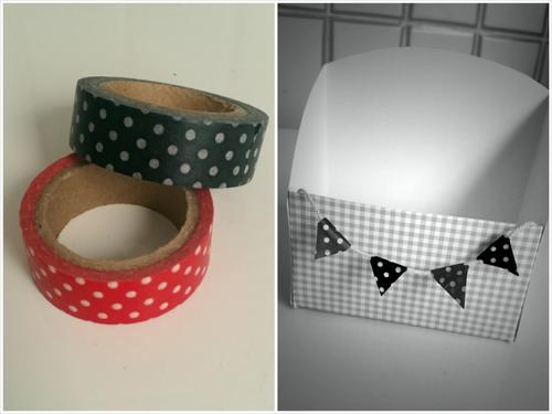 Mit Masking-Tape Wimpelkette selber machen