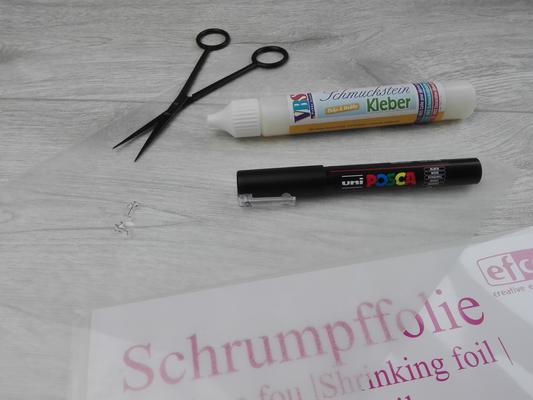 schmuck selber machen mit Schrumpffolie