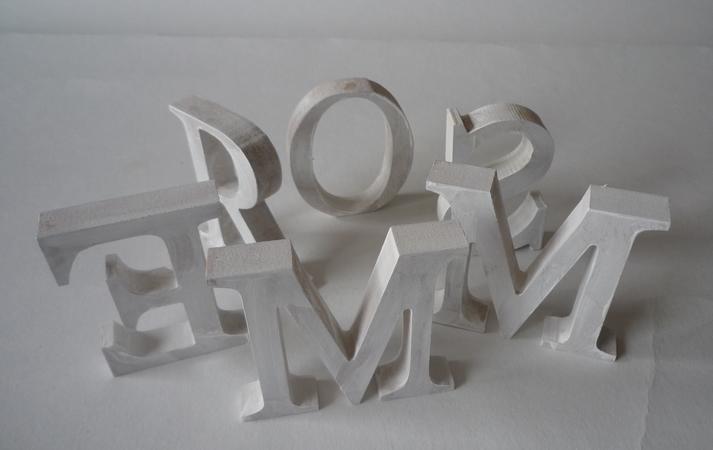 Buchstaben Deko