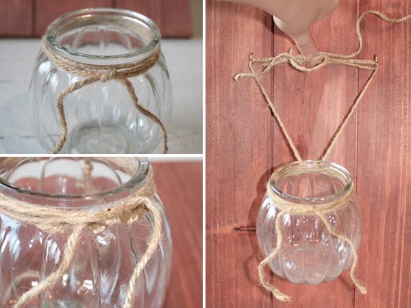 Beleuchtete Vase - Vase befestigen