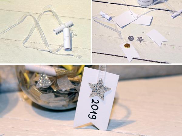 Glückskugeln zu Silvester. Kostenlose Bastelanleitung