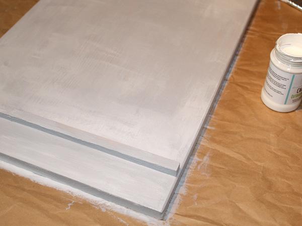 Grundplatte vorbereiten für das DIY Wöchentlicher Speiseplan