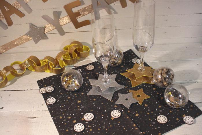 Silvesterdeko selber machen 3