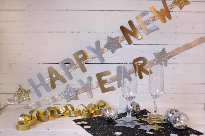 Silvesterdeko selber machen 2