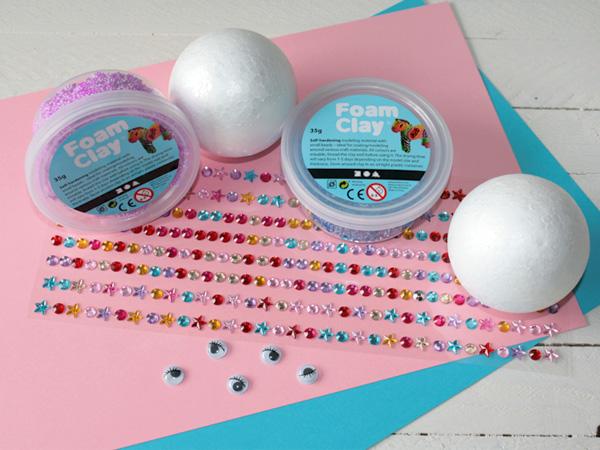 Krake aus Foam Clay