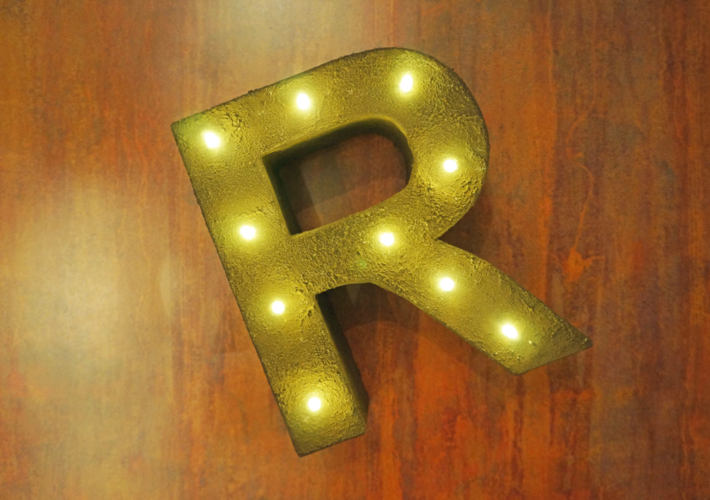 Buchstabenlampe selber machen