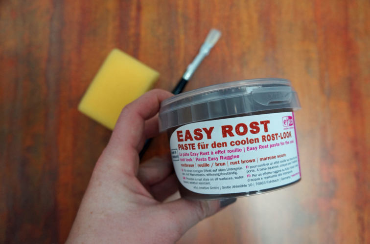 Basteln mit Rostfarbe für den Herbst