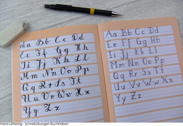 Hand lettering Tutorial - Schreibübungen